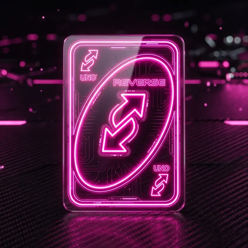 HD Pink Uno Reverse Card Image Download